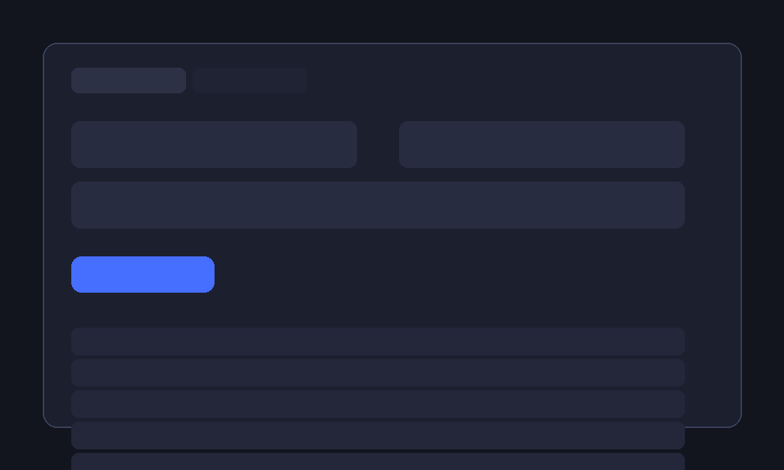 Jupiter exchange interface mockup